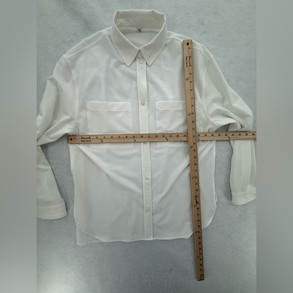 Alo Yoga Dreamscape Button Down Long Sleeve Large White - Picture 11 of 13